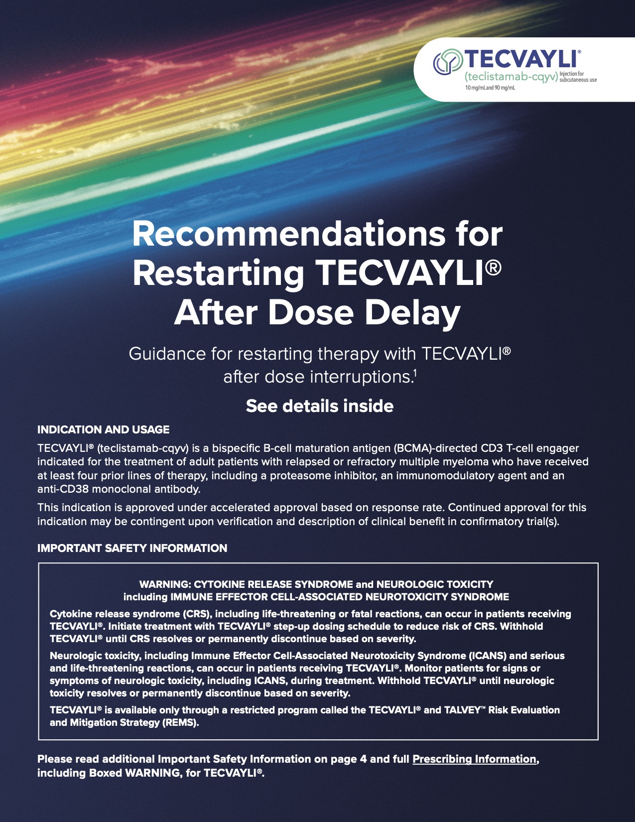TECVAYLI® Dosing Flashcard, thumbnail