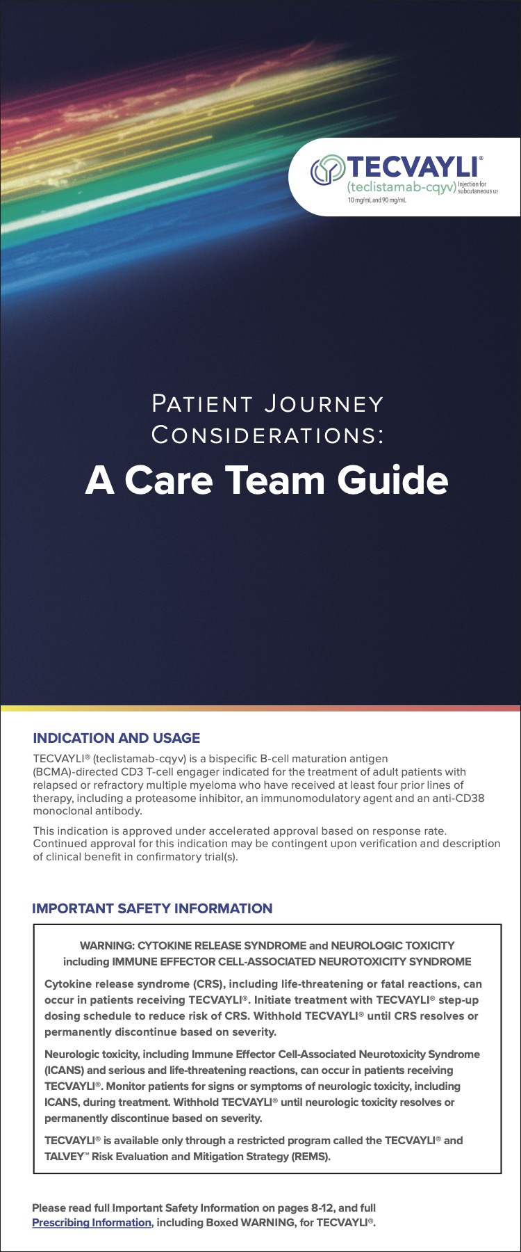 TECVAYLI® Patient Journey Care Team Guide, thumbnail